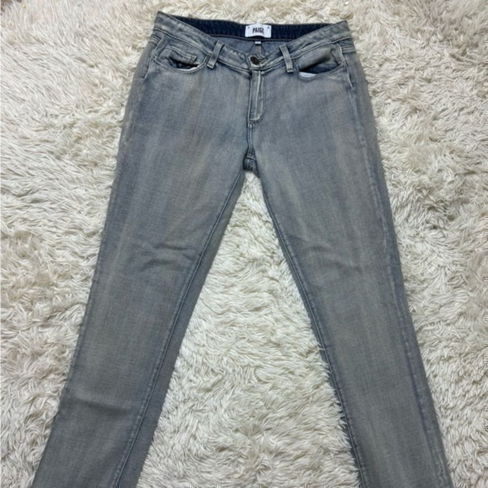 Paige Acid Washed Straight Leg Jeans size 27